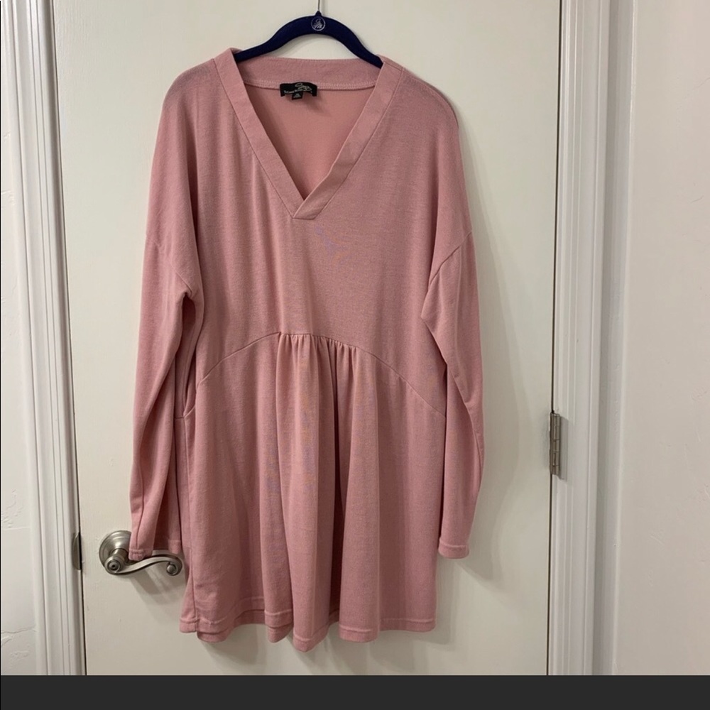 Pink Babydoll Sweater